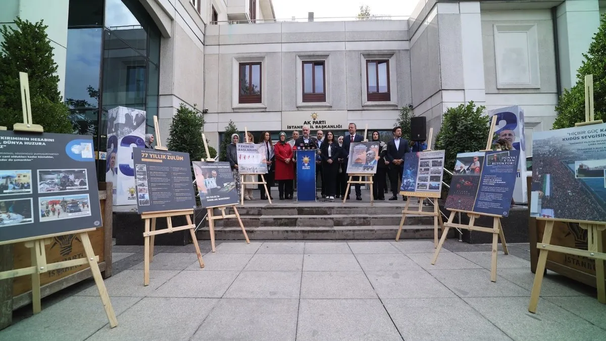 Filistin’e saldırıların 1.yıldönümünde AK Parti teşkilatlarından ortak tepki