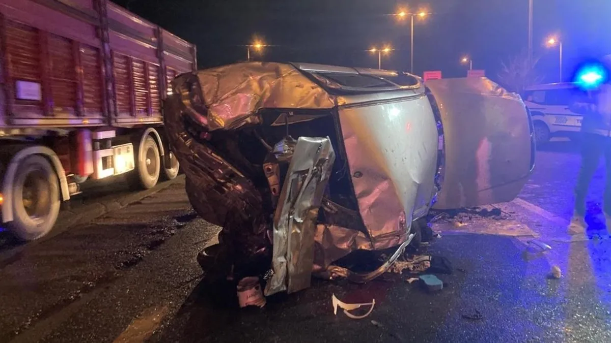 Ankara’da gece yarısı korkunç kaza; 1 ölü, 2 yaralı