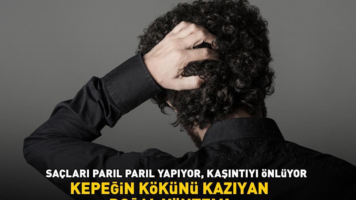 KEPEĞİN KÖKÜNÜ KAZIYAN YÖNTEM! 1 kaşık yetiyor: ‘Saçları parıl parıl yapıyor, kaşıntı ve pullanmayı önlüyor’