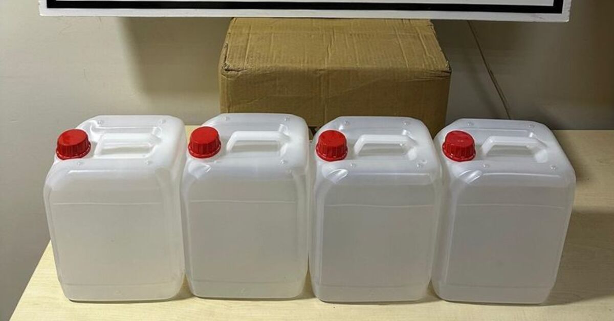 Sinop’ta 20 litre etil alkol ele geçirildi