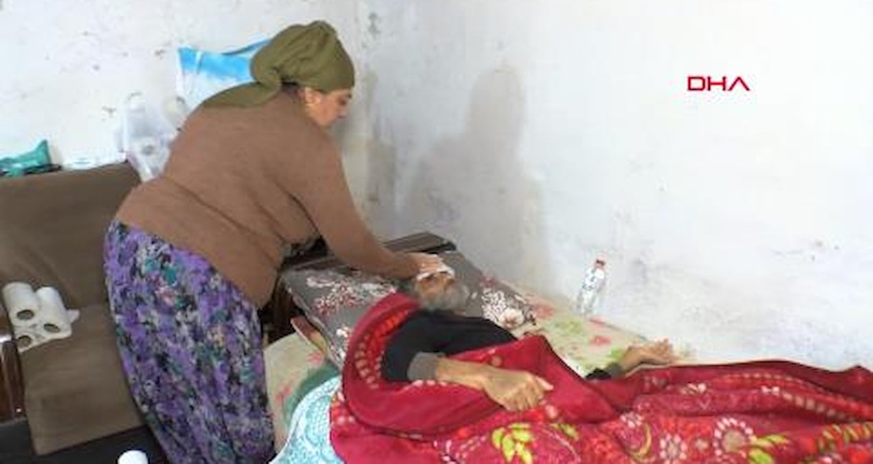 Yatalak hasta, gecekonduda tek başına yaşam savaş veriyor